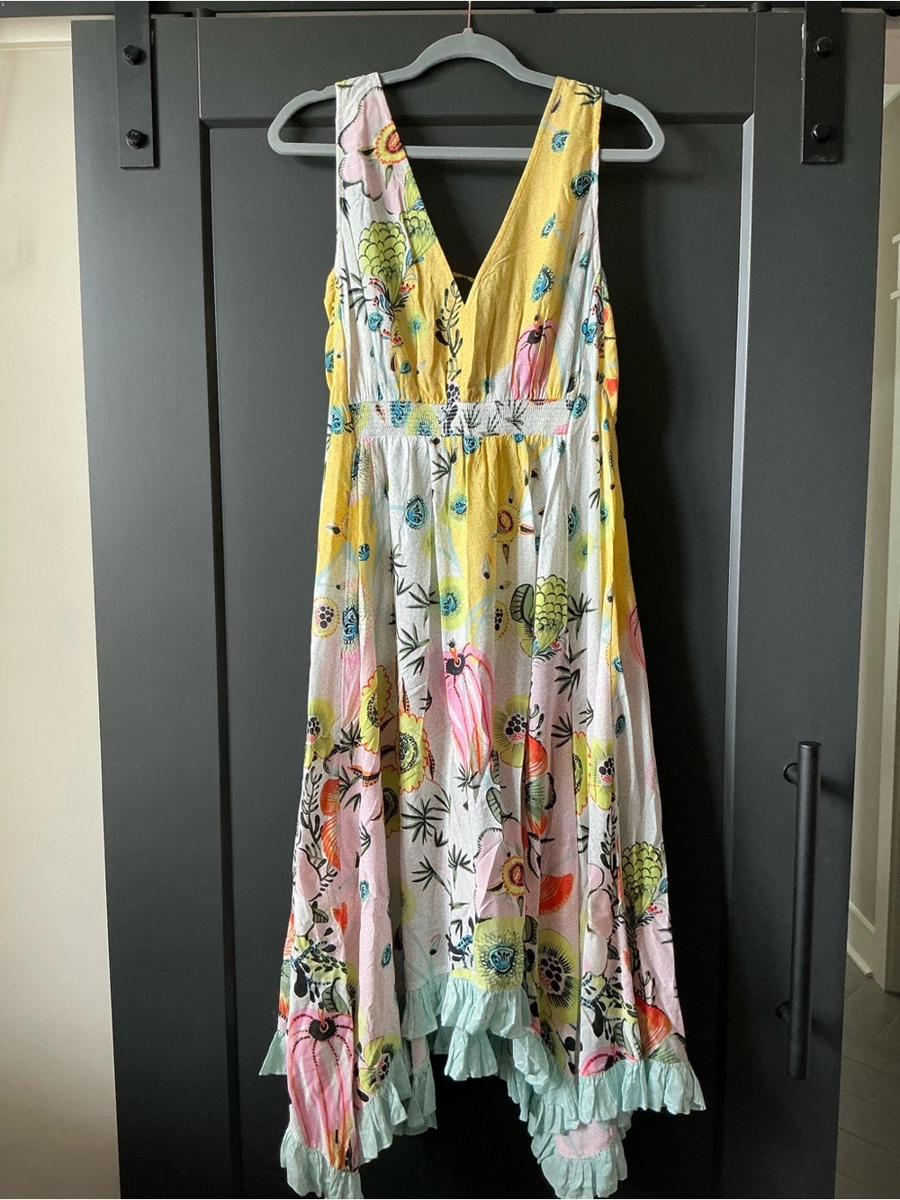 Anthropologie Margaux Sleep Dress | Yellow, Pink & Mint Floral